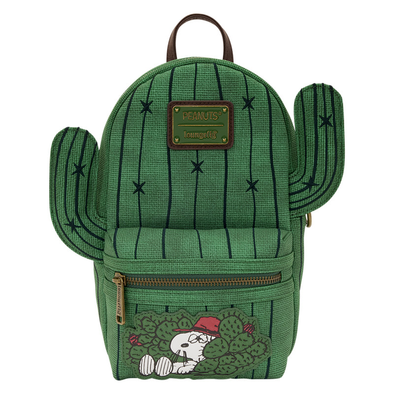 Loungefly Peanuts Spike Desert Cactus Sling Crossbody Bag Loungefly Peanuts Spike Desert Cactus Sling Crossbody Bag