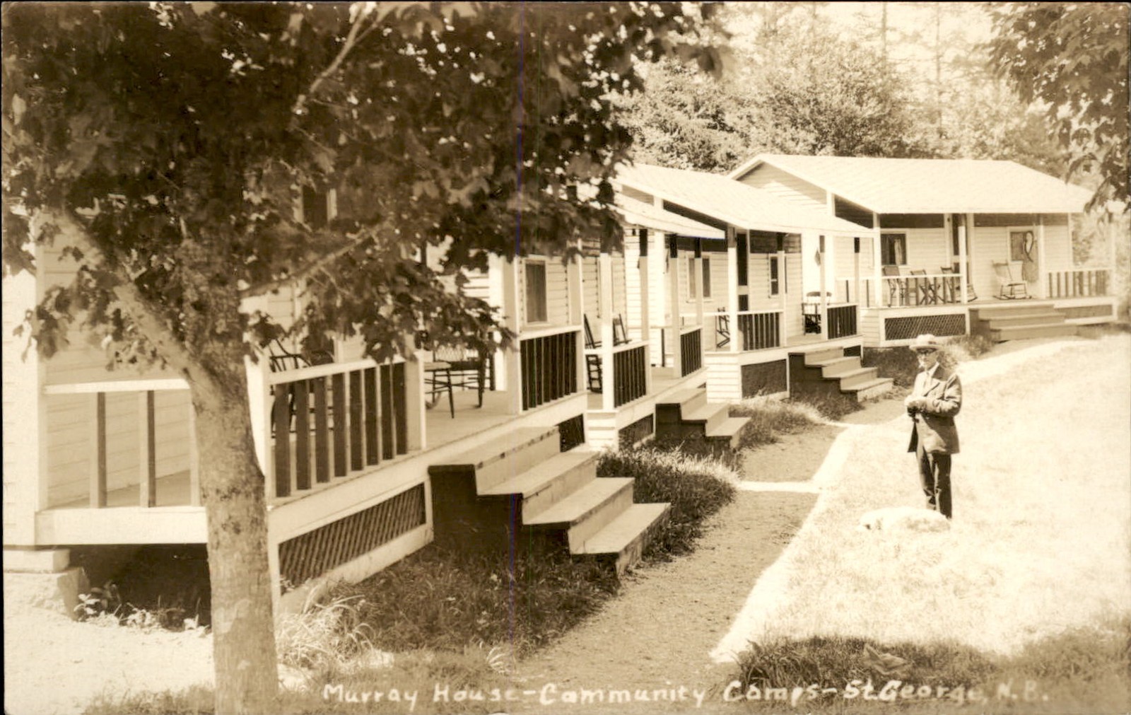 St. George NB Murray House c1920s-30s Real Photo Vintage Postcard bhn