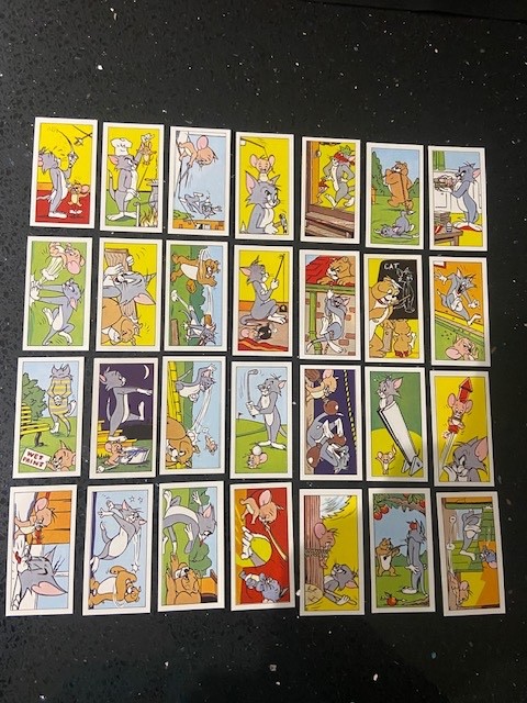 1971 BARRATT TOM & JERRY COMPLETE CARD SET - VGC