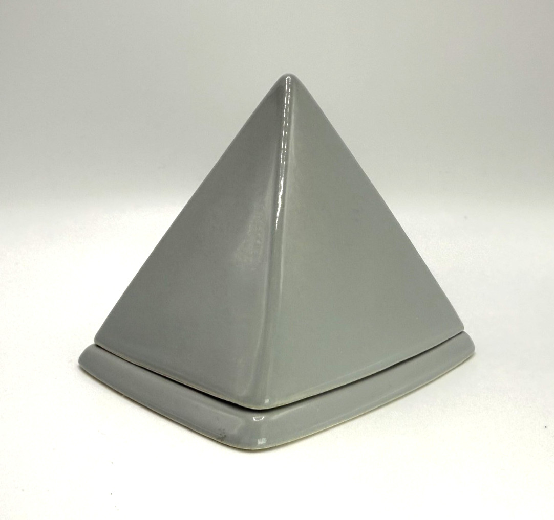 Salins Studio France GREY Sugar Bowl 1980s, VTG. PIERRE CASENOVE  Post-modern