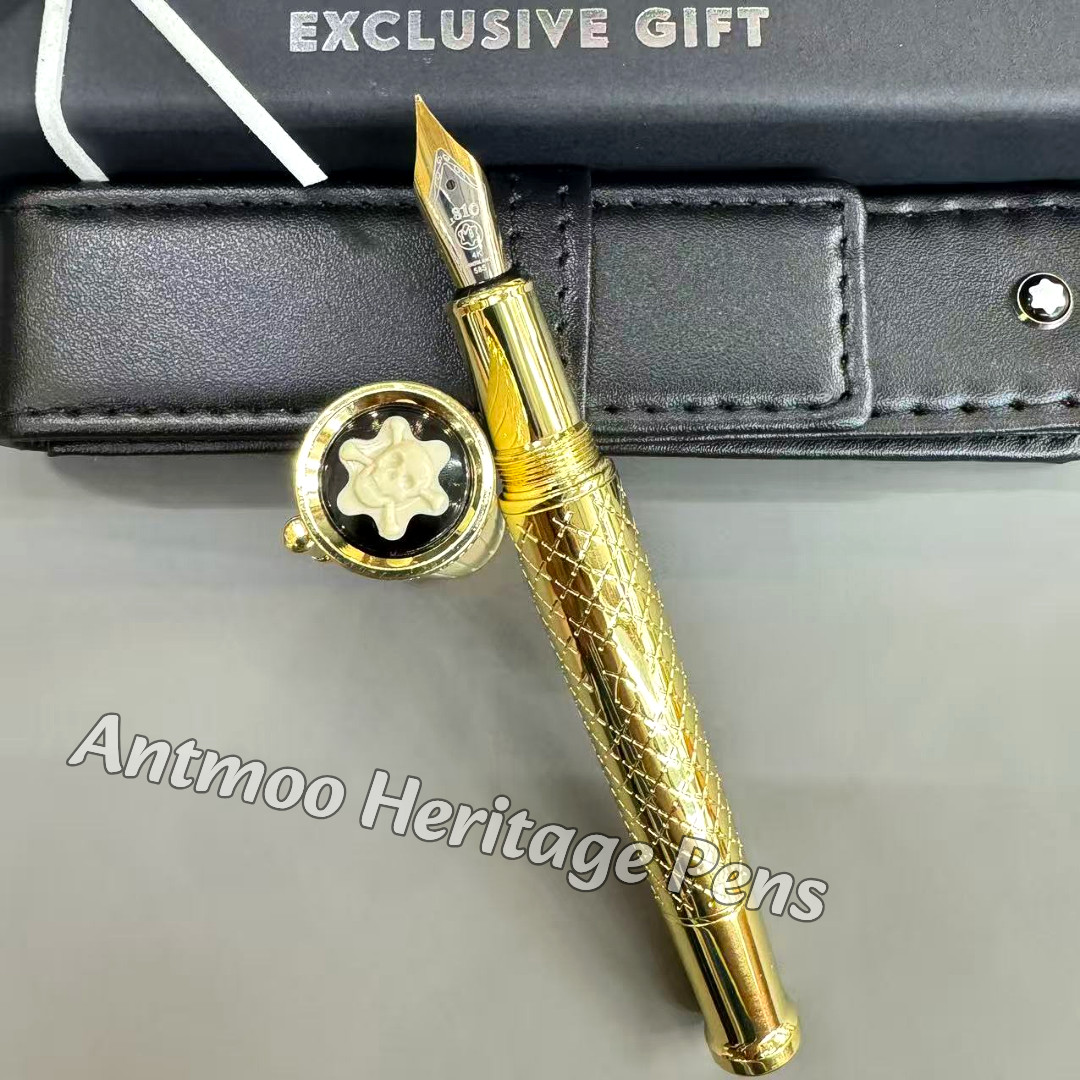 MONTBLANC Robert Louis Stevenson Limited Edition Gold Tone Fountain Pen