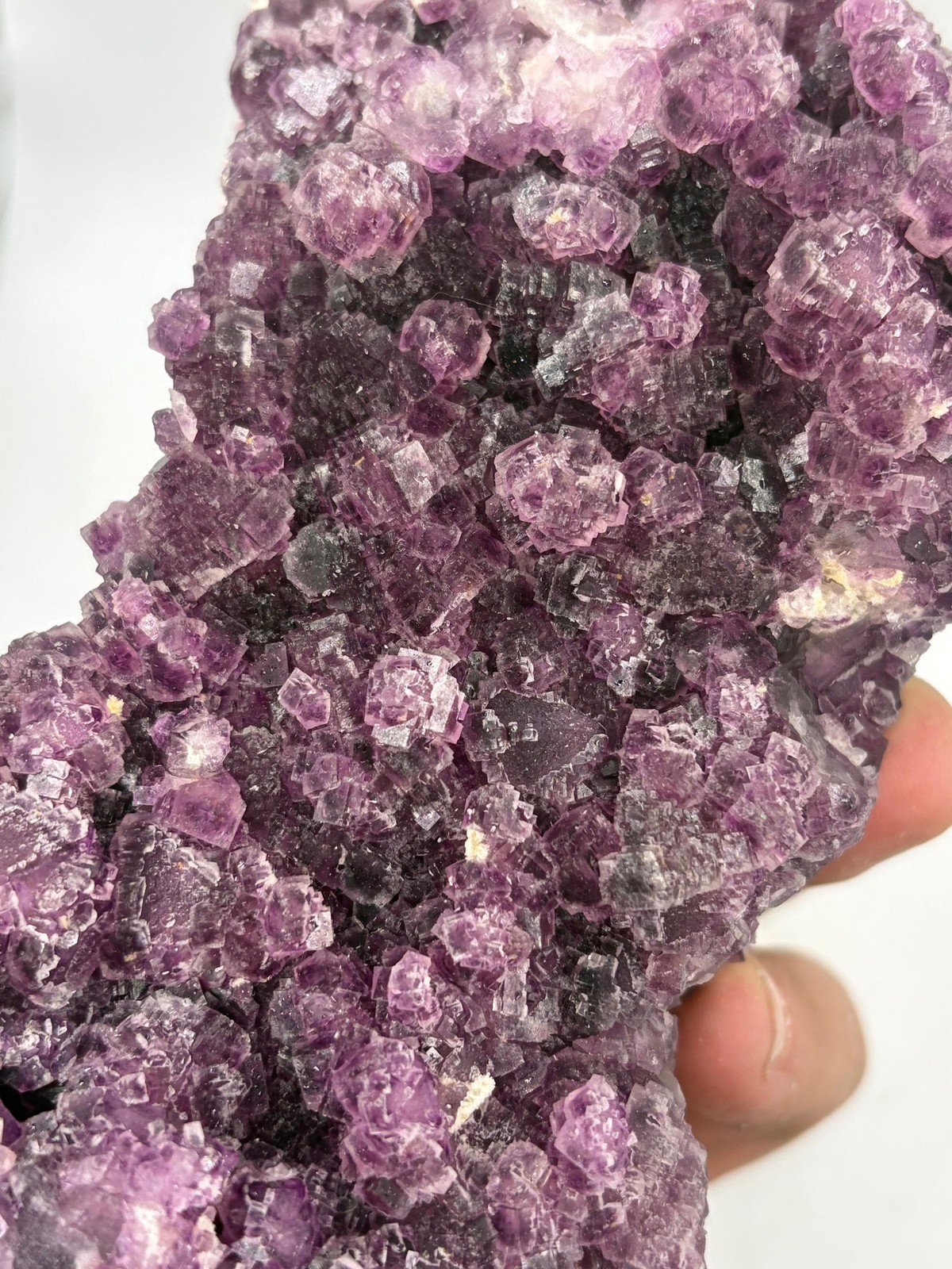 XL Double Sided Self Standing Magenta Fluorite Cube Cluster XL Double Sided Self Standing Magenta Fluorite Cube Cluster