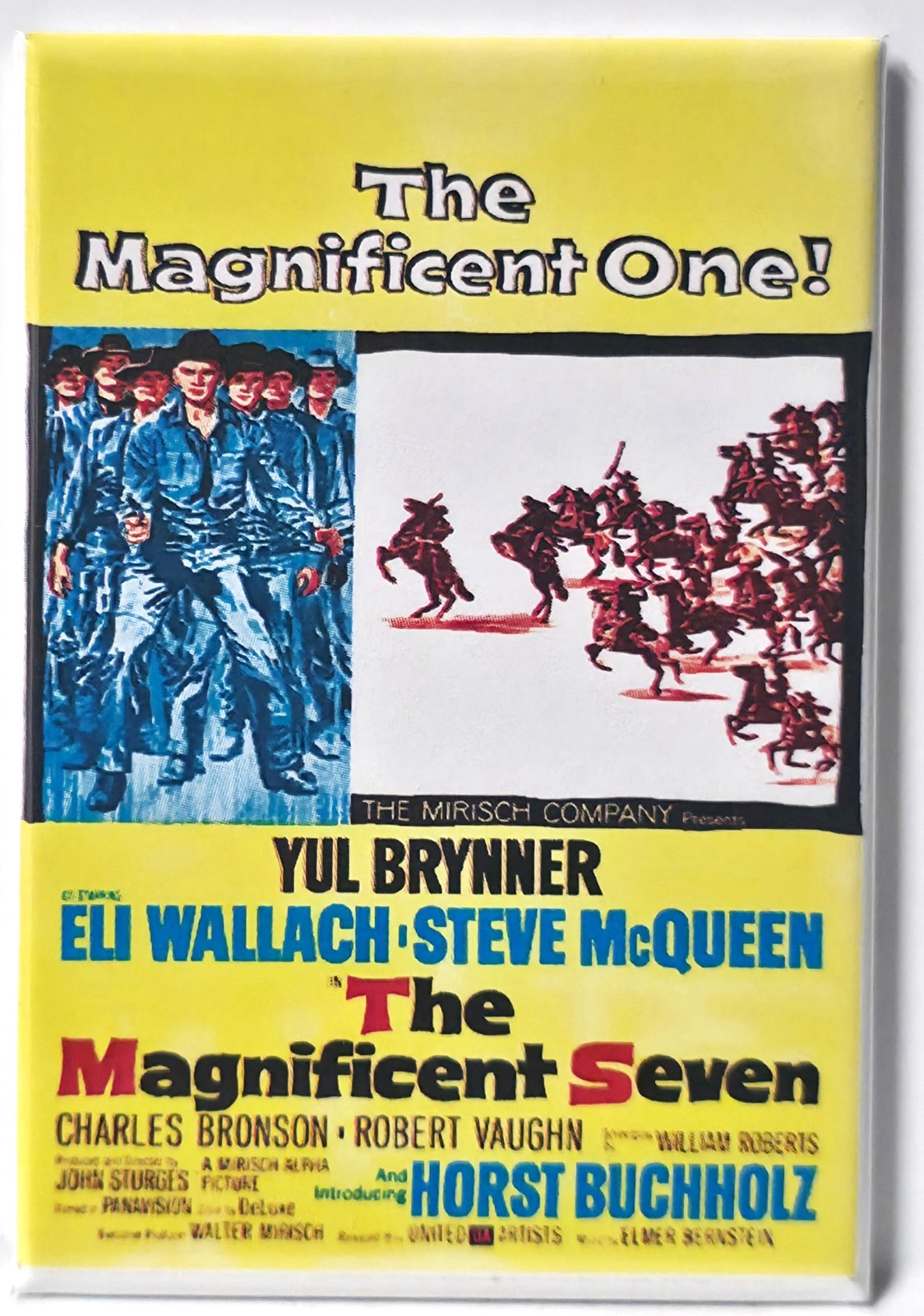 Magnificent Seven Classic Western 2x3 MAGNET  Poster Movie Vintage