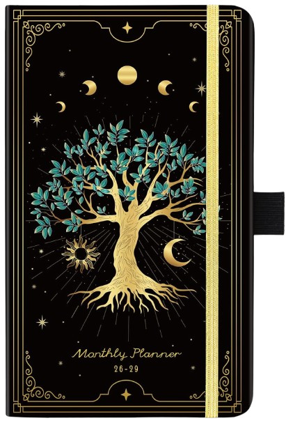3 Year Pocket Calendar 2026-2029 Monthly Planner for Purse w/ Hard Cover