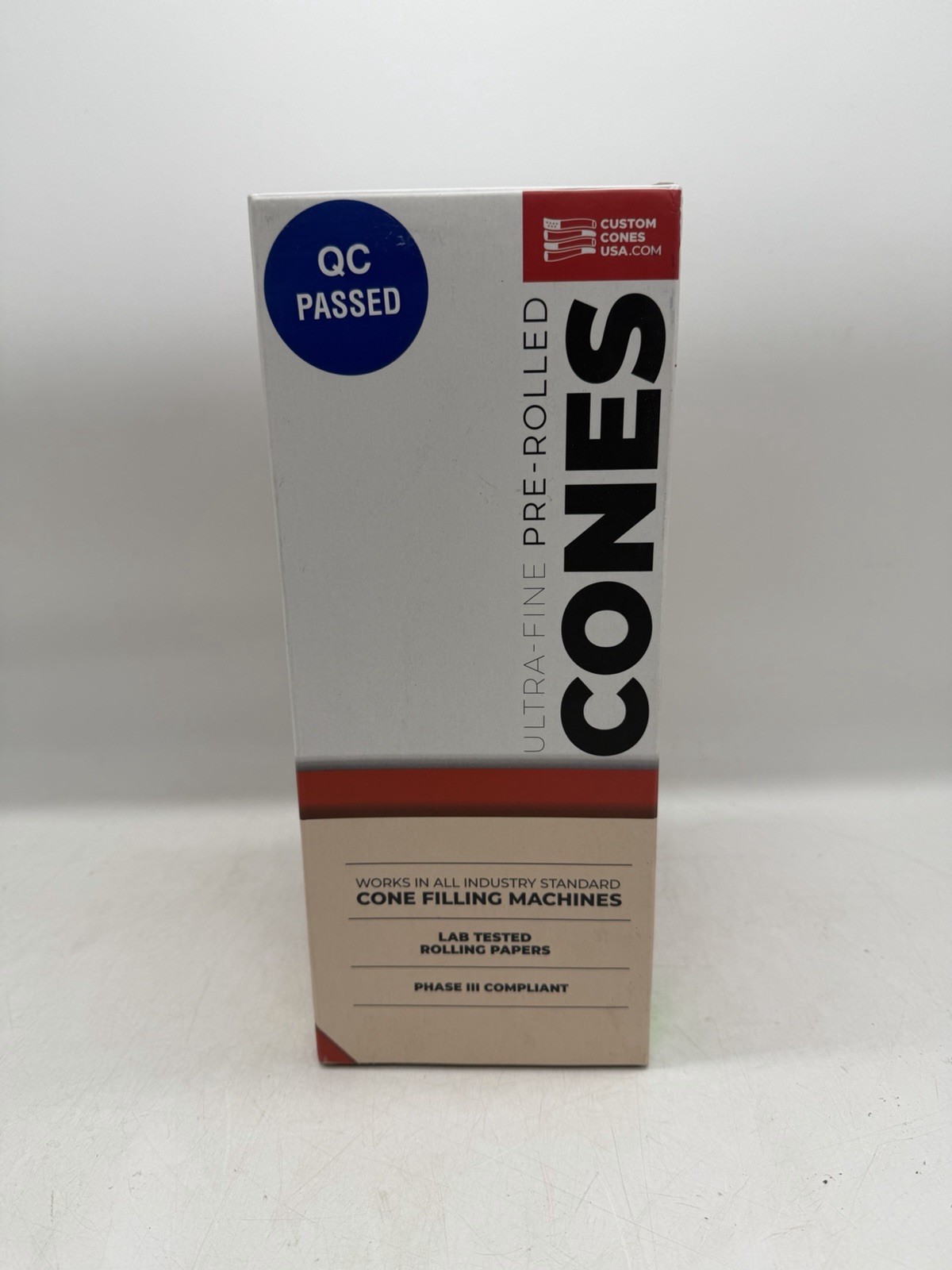 CUSTOM CONES ULTRA-FINE PRE-ROLLED 98MM X 26MM CONES 800 CT BOX NEW SEALED