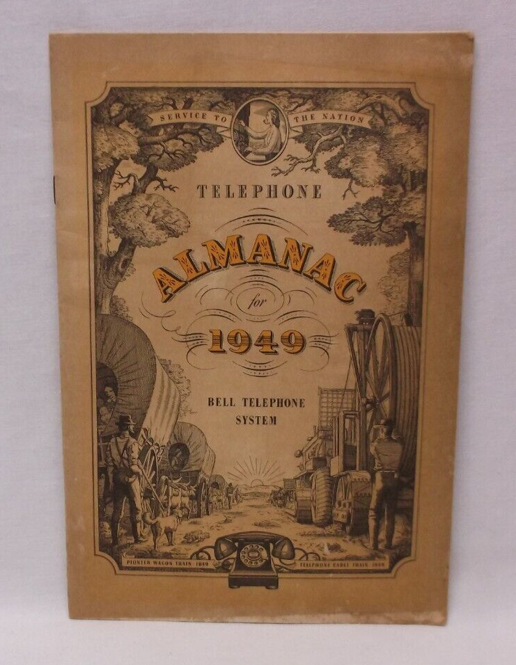 Telephone Almanac 1949 Bell Telephone System