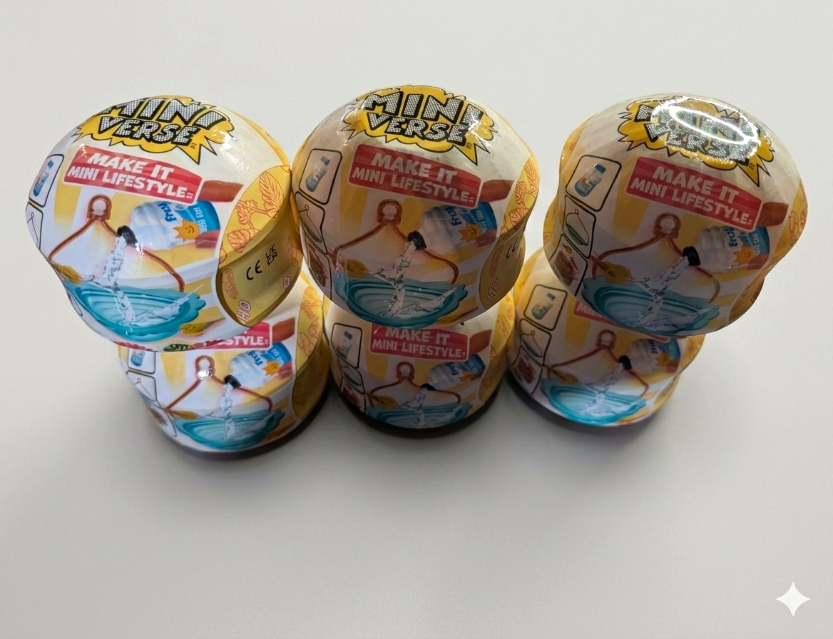 MINIVERSE Make It Mini Lifestyle Blind Pack Capsules - Lot of 6 Sealed Packs