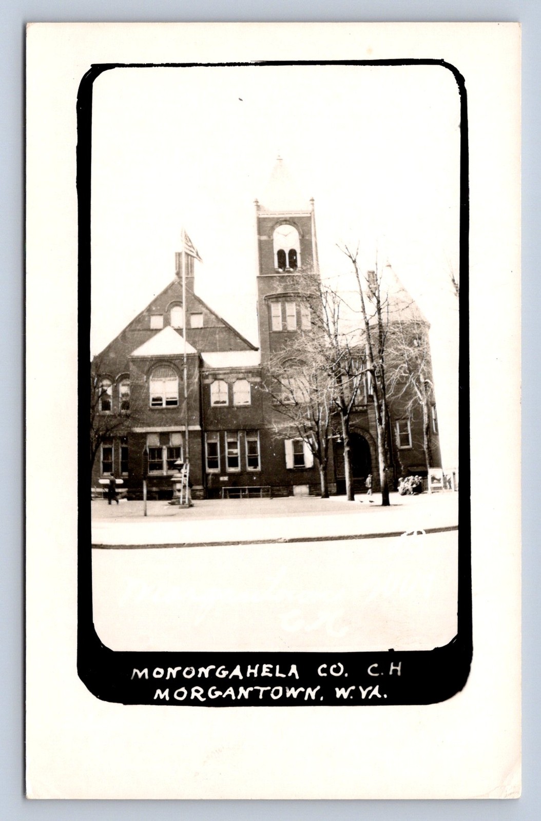 J87/ Morgantown West Virginia RPPC Postcard c1950s County Court House  612