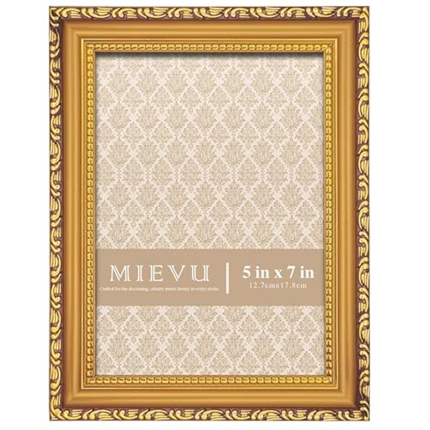 5×7 Picture Frame Gold, Picture Frames for Wall Hanging And Tabletop Displa