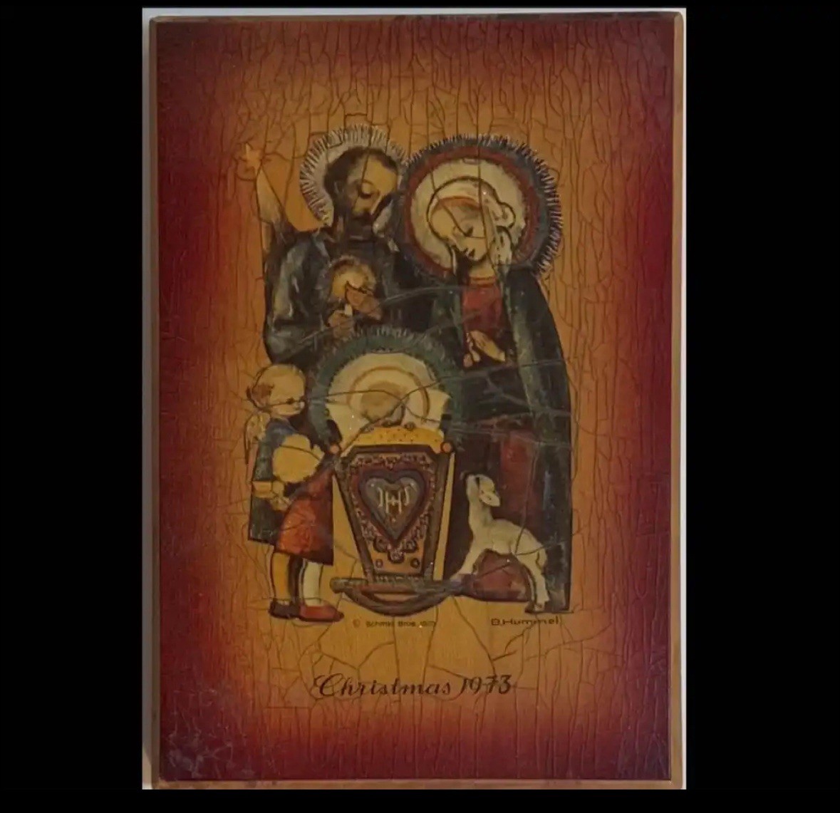 Schmid Bros Christmas 1973 Plaque