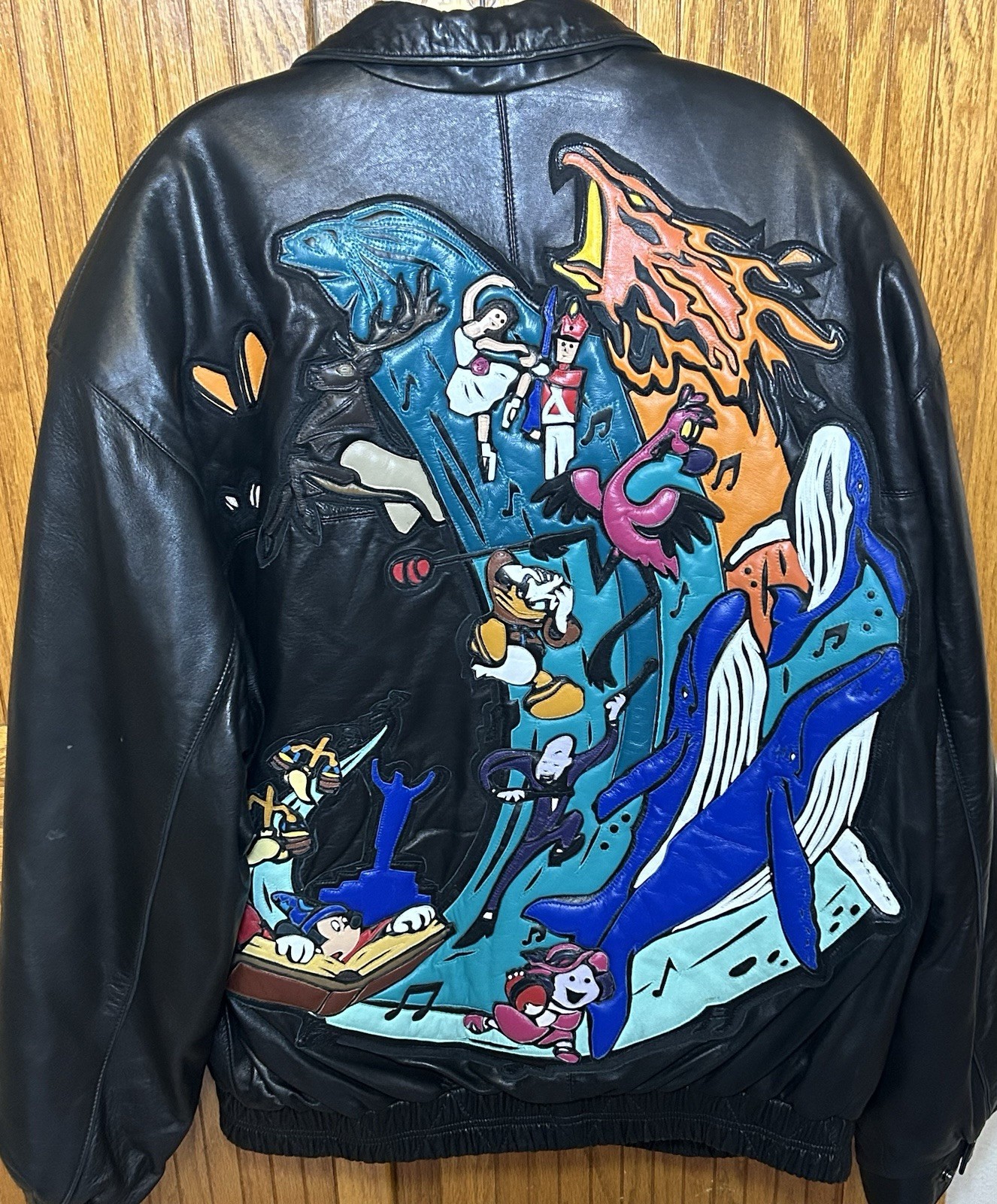 Disney Fantasia 2000 Vintage Special Edition 153/200 Leather Jacket Size XL Rare