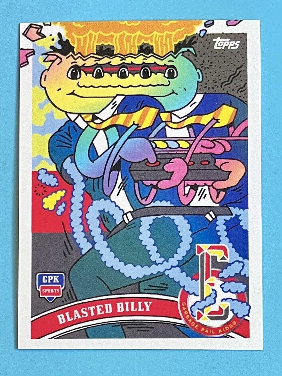 BLASTED BILLY 2022 Topps x Ermsy GPK Garbage Pail Kids #3 CHOPPED CHASE