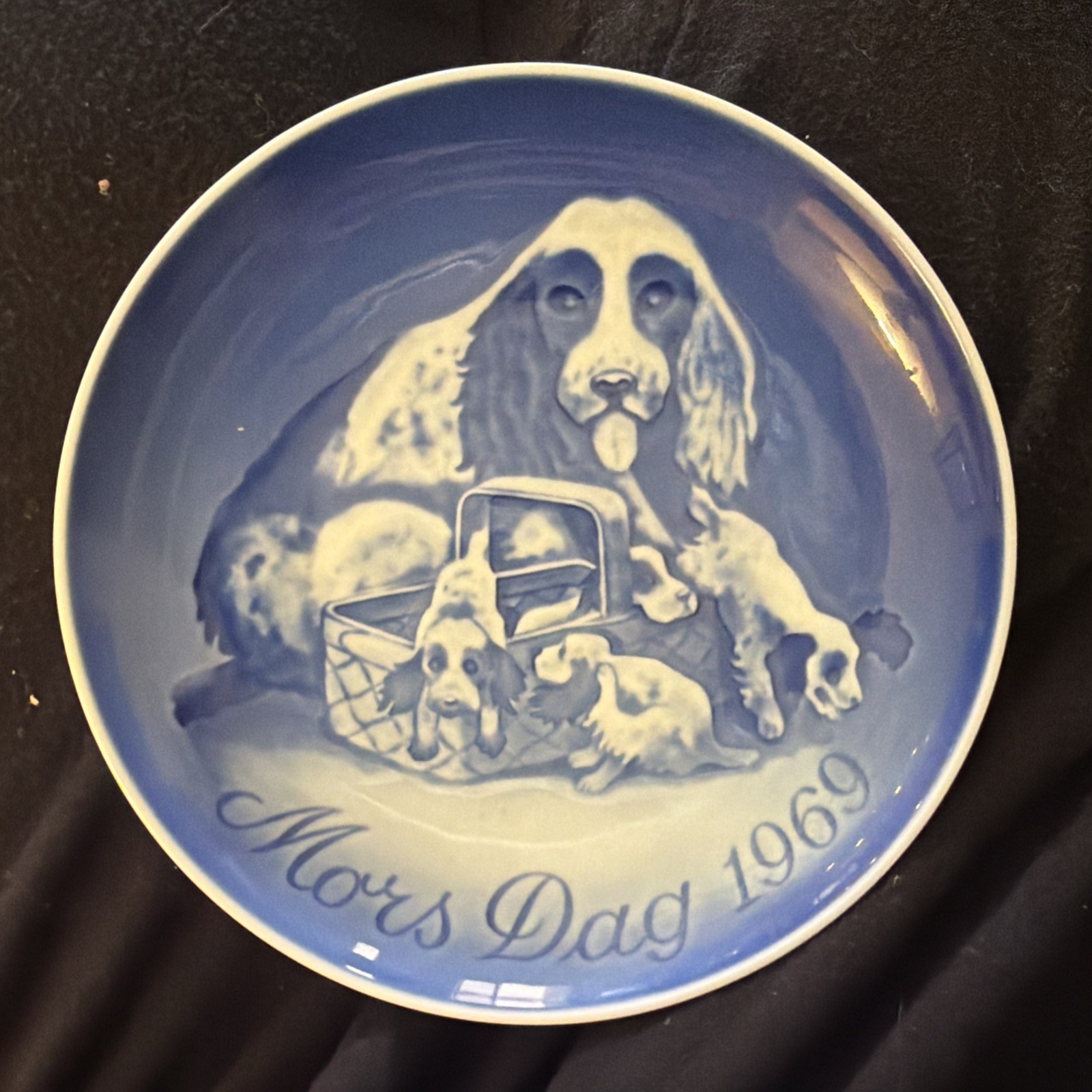 1969 BING & GRONDAHL B & G MORS DAG MOTHER'S DAY PLATE: COCKER SPANIEL 1969 BING & GRONDAHL B & G MORS DAG MOTHER'S DAY PLATE: COCKER SPANIEL