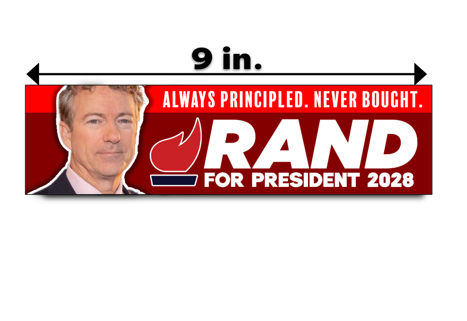 RAND PAUL 2028 Bumper Sticker Decal Political Republican Kentucky Libertarian