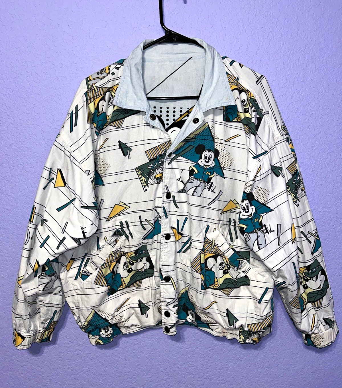 Rare vintage 1980’s Disney Mickey Mouse Reversible bomber jacket