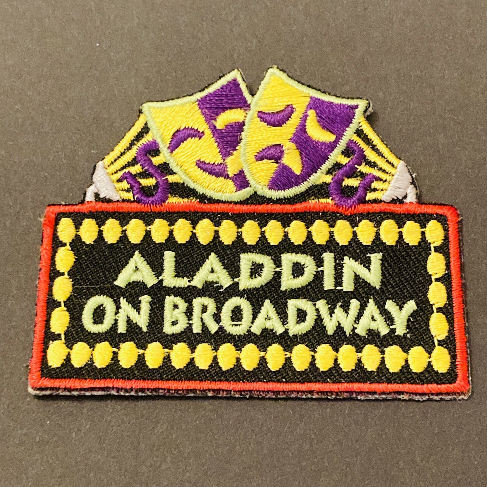 Disney\'s Aladdin The Hit Broadway Musical Marquis Patch NEW Girl Scouts Disney