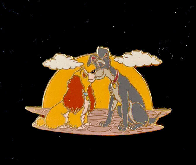 Rare Disney Pin 2007 Sunset Series - Lady and The Tramp LE 250 NOC