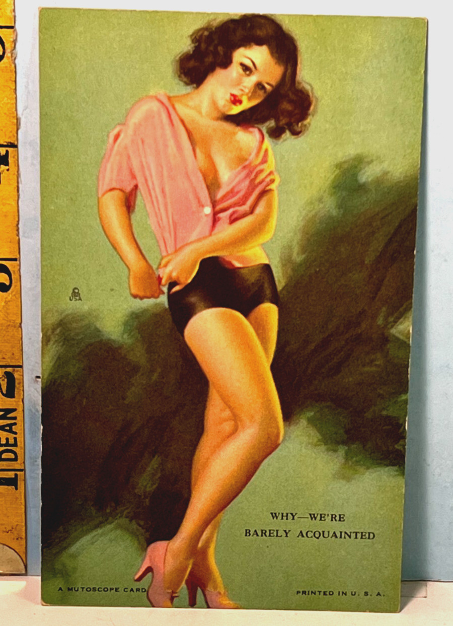1940's Zoe Mozert Mutoscope Pinup Arcade Card 1940's Zoe Mozert Mutoscope Pinup Arcade Card