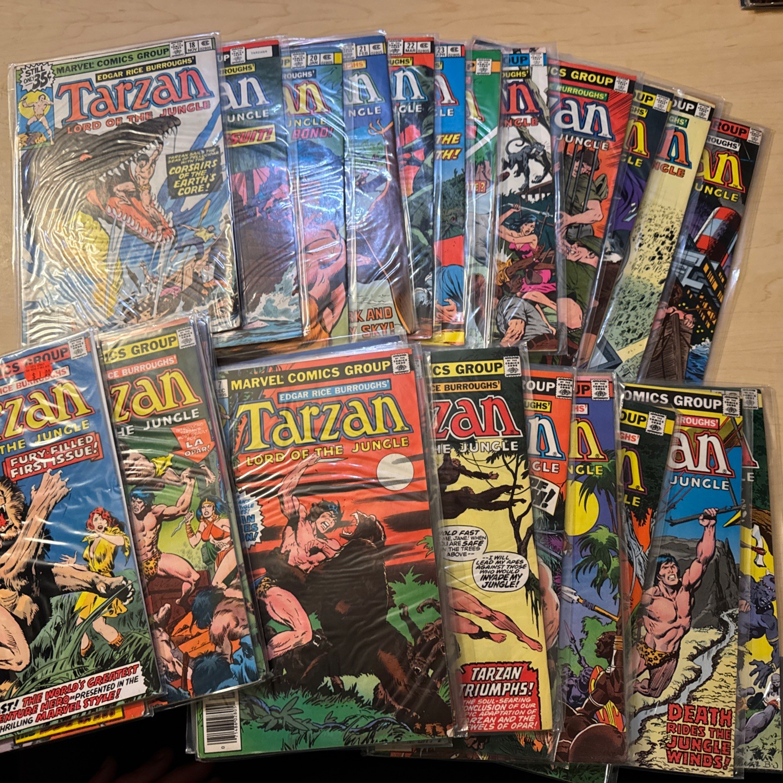 TARZAN LORD OF THE JUNGLE SET # 1-29 MARVEL COMICS & KING SIZED ANNUAL SET 1-3 