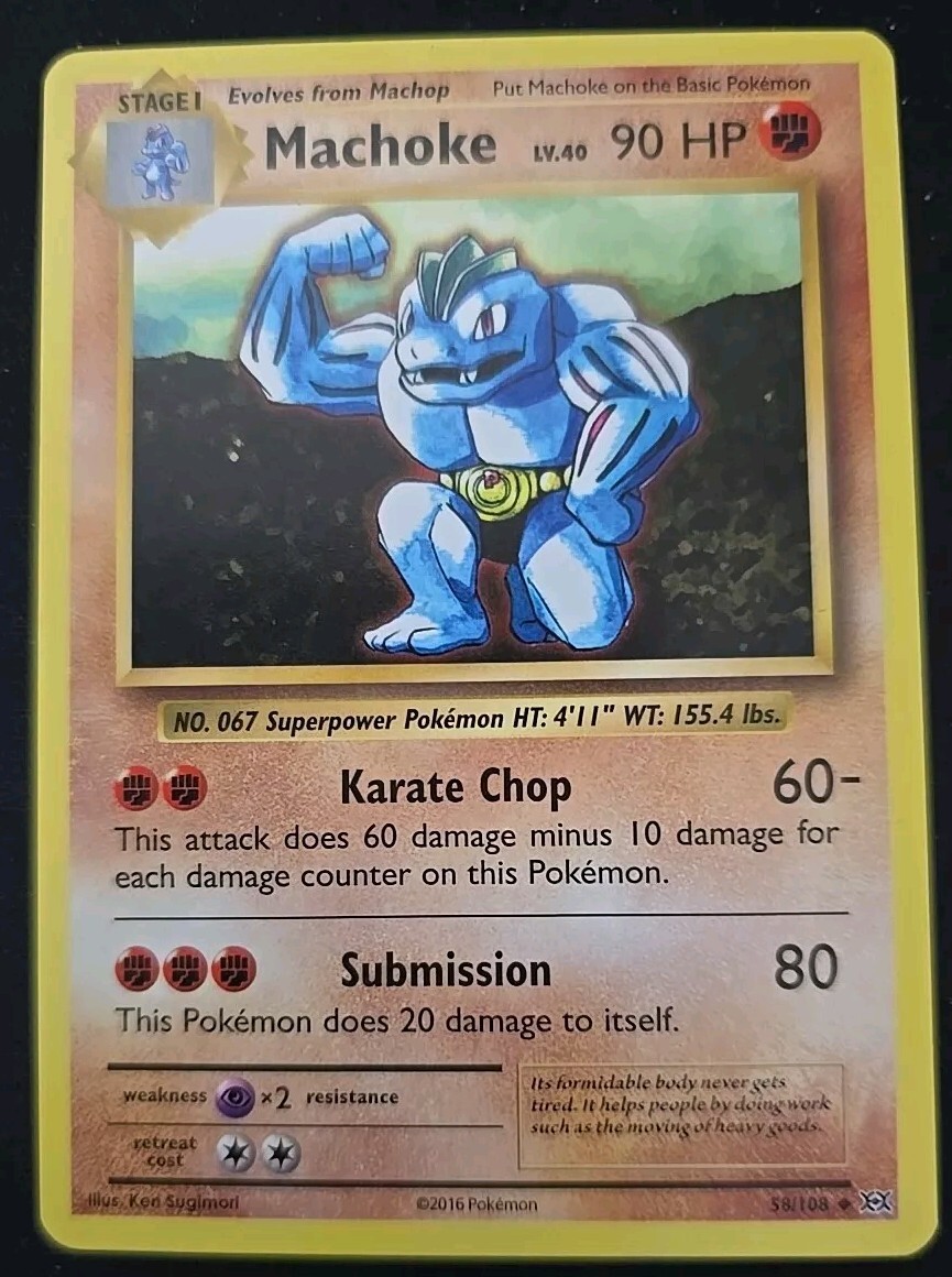 Pokemon XY Evolutions Machoke - 58/108 - Pack Fresh 