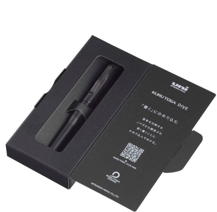 KURUTOGA DIVE FULL BLACK M5-7000 1P (Uni-ball / Mitsubishi Pencil) 0.5㎜