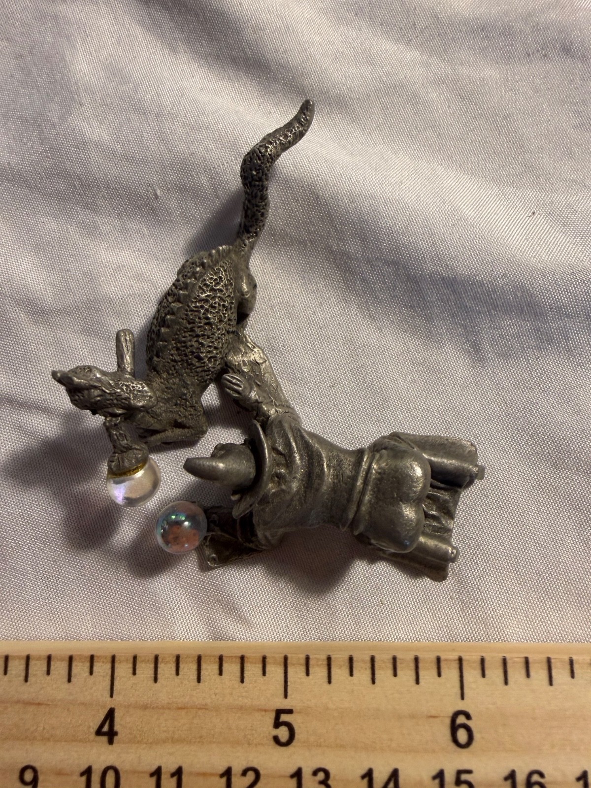 Vintage Gallo Pewter Figurines Lot - \'Fetch\' Wizard and Dragon and more