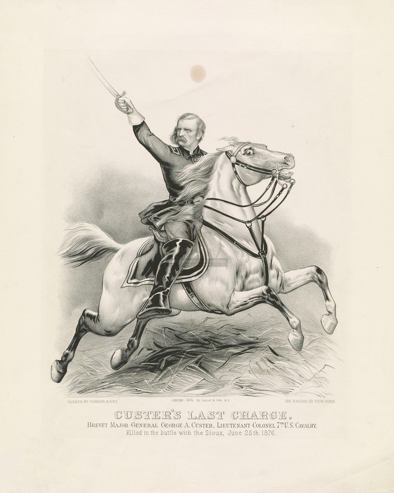 Custers Last Charge 7th US Cavalry 8x10 Print HT5134448