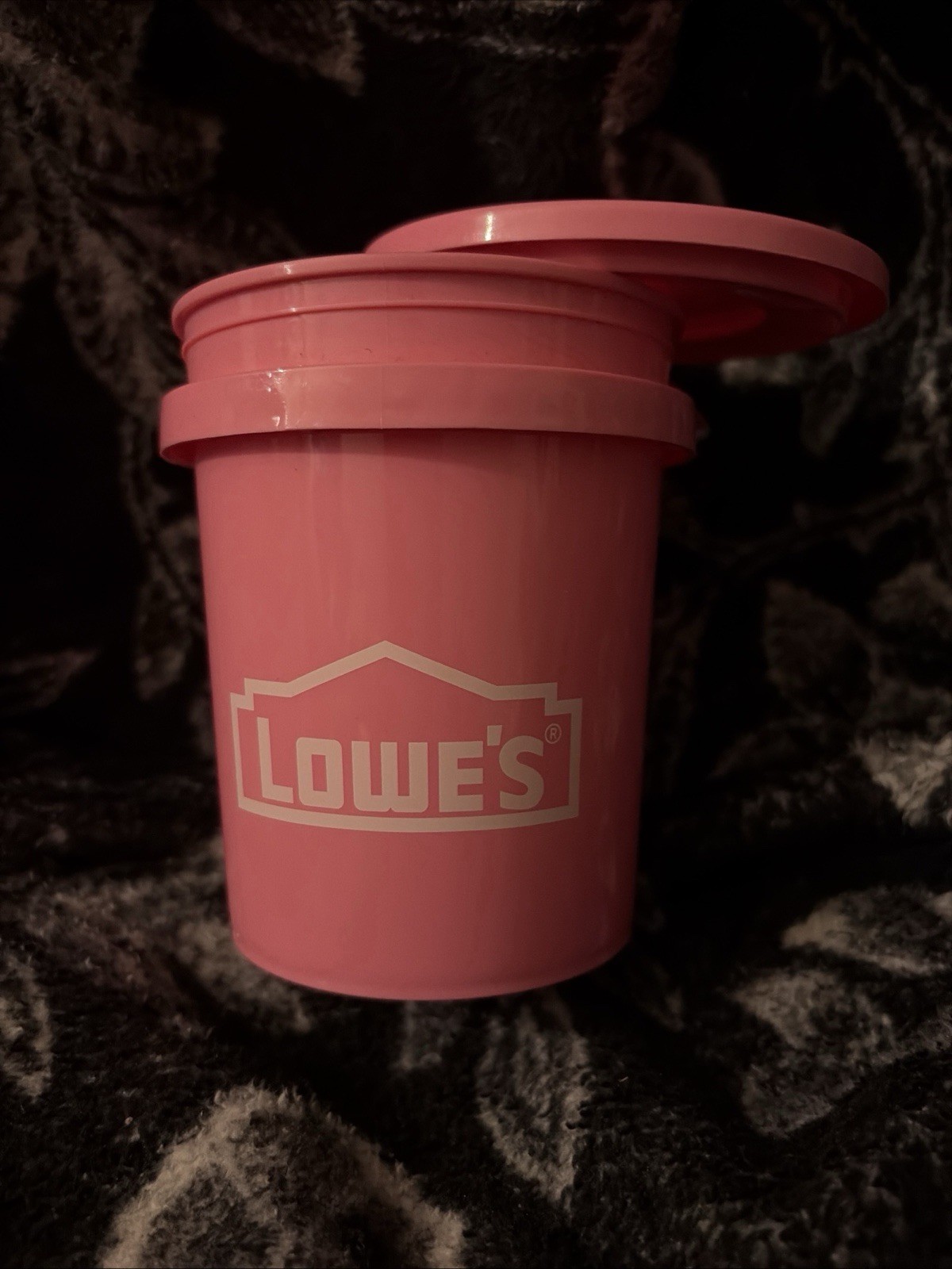 Pink Lowe's Mini Paint Bucket With Lid