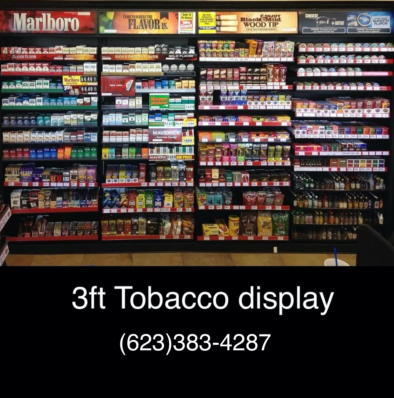 Cigarette Display Rack Shelving Tobacco Fixture 10 PULL OUT SHELVES 1PCS 3FT Cigarette Display Rack Shelving Tobacco Fixture 10 PULL OUT SHELVES 1PCS 3FT