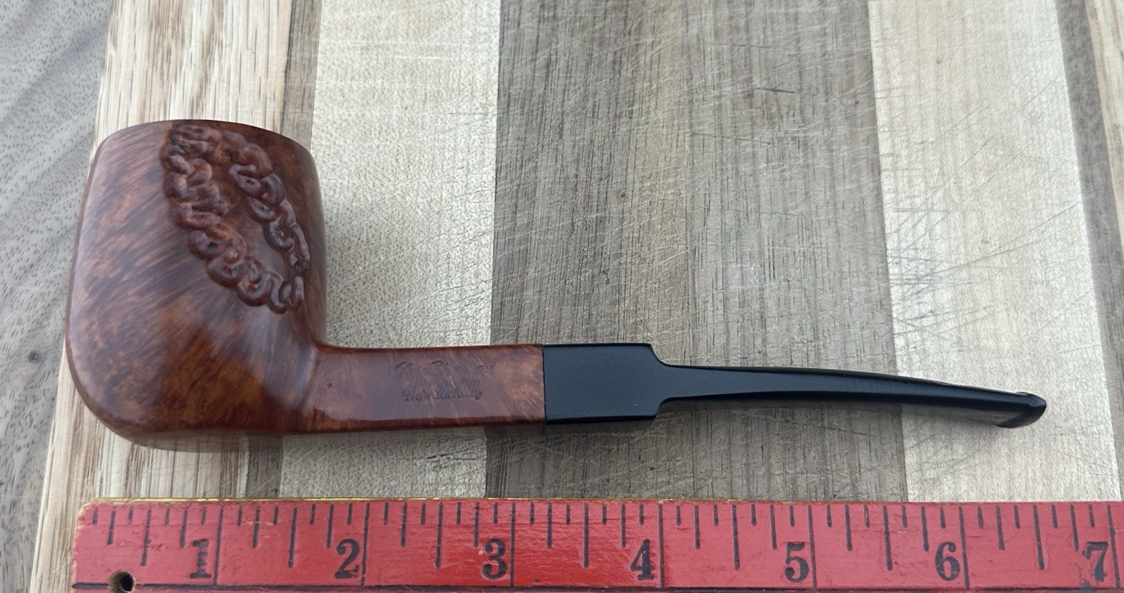 Vintage Nat Sherman Large Sitter Billiard 711 Fifth Ave. NYC Estate Tobacco Pipe