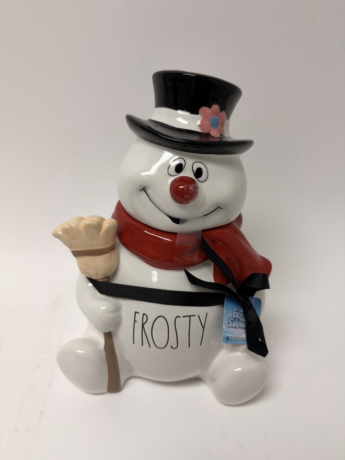 RAE DUNN ARTISAN COLLECTION FROSTY THE SNOWMAN COOKIE JAR 11\