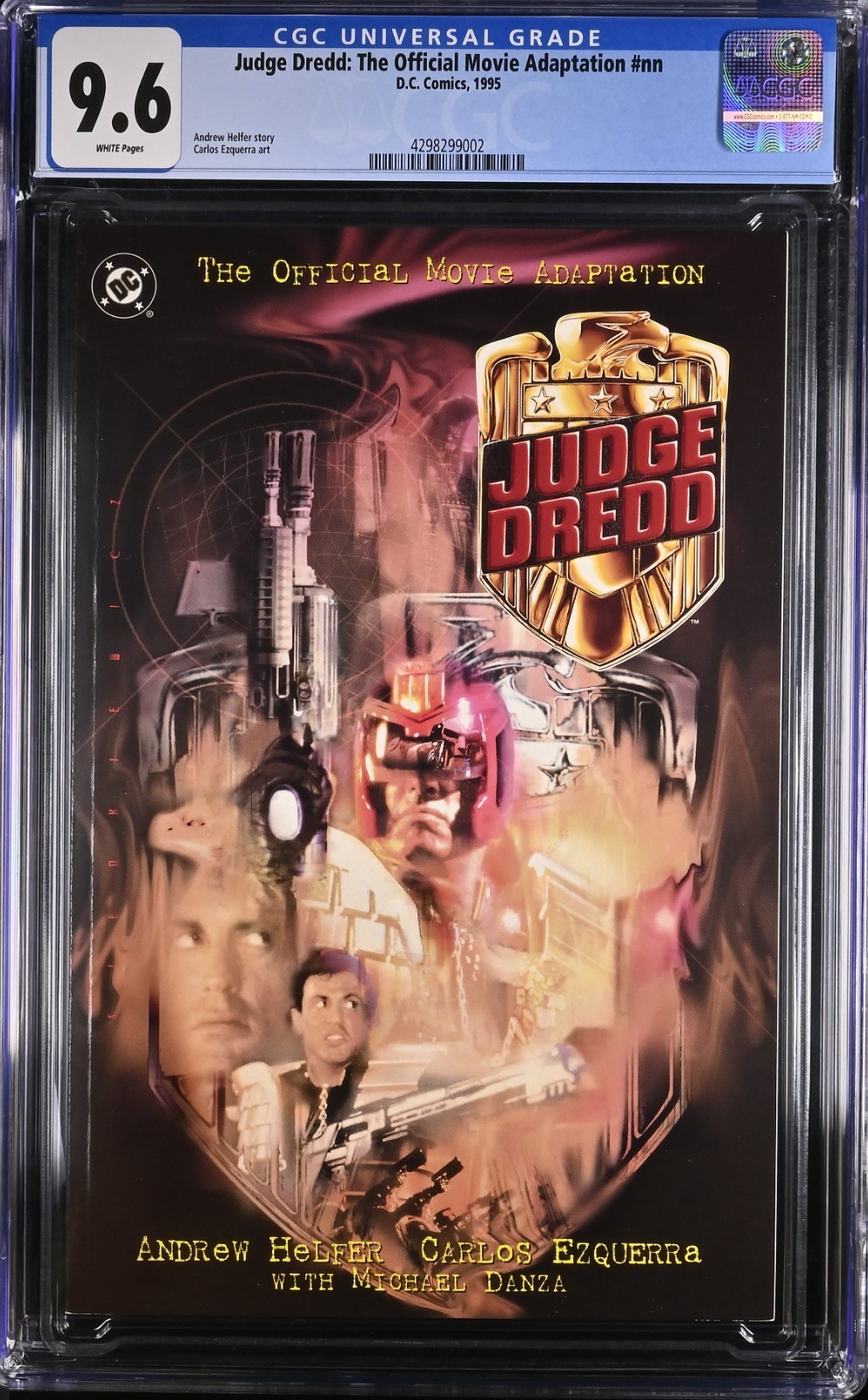 Judge Dredd Official Movie Adaptation CGC 9.6 #nn Sly Stallone RARE HTF NM+ 1995