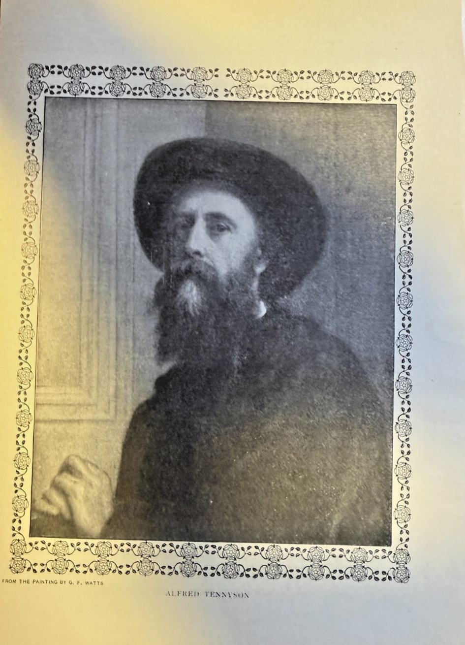 1909 Vintage Illustration Poet Alfred Loed Tennyson