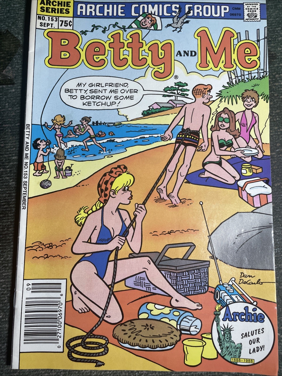 Betty and Me #153 (ARCHIE COMICS Publications, Inc. September 1986)