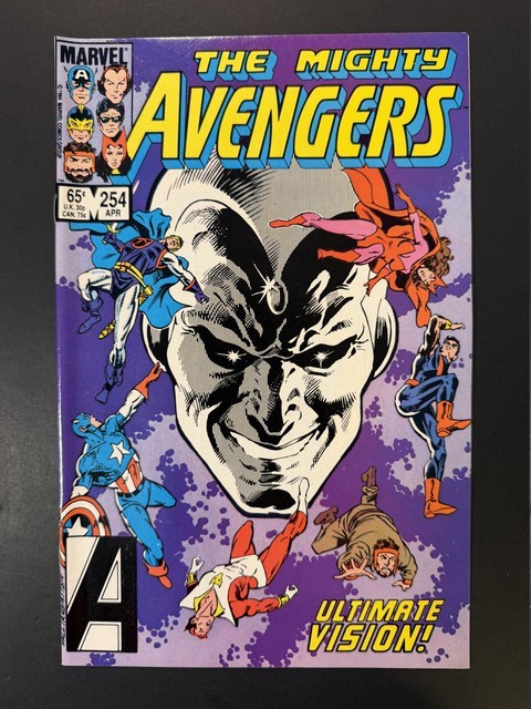 The Avengers #254 1985 Hawkeye Scarlet Witch VF/NM 9.0 The Avengers #254 1985 Hawkeye Scarlet Witch VF/NM 9.0