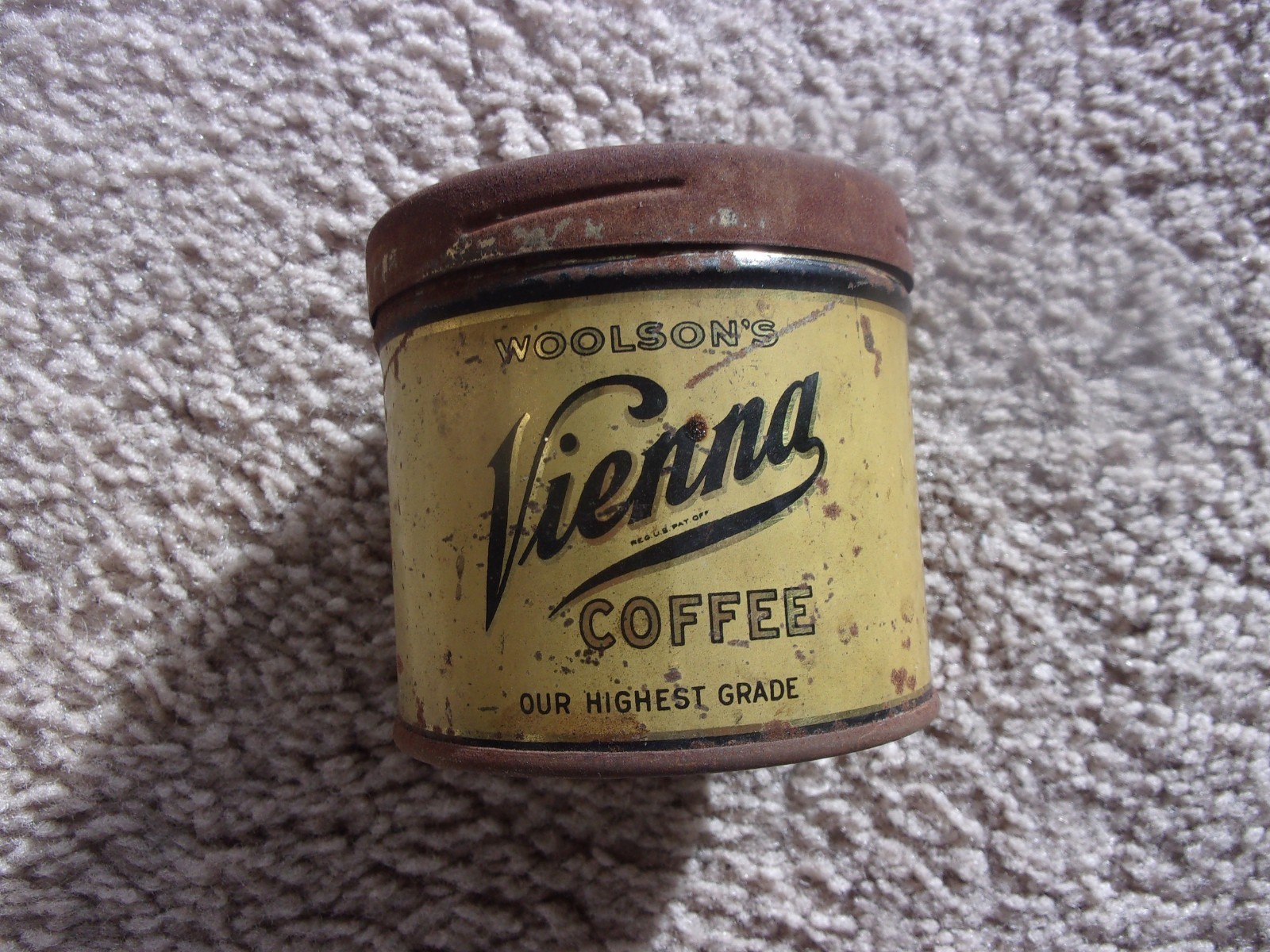 Antique Woolson’s Vienna Coffee Sample Tin