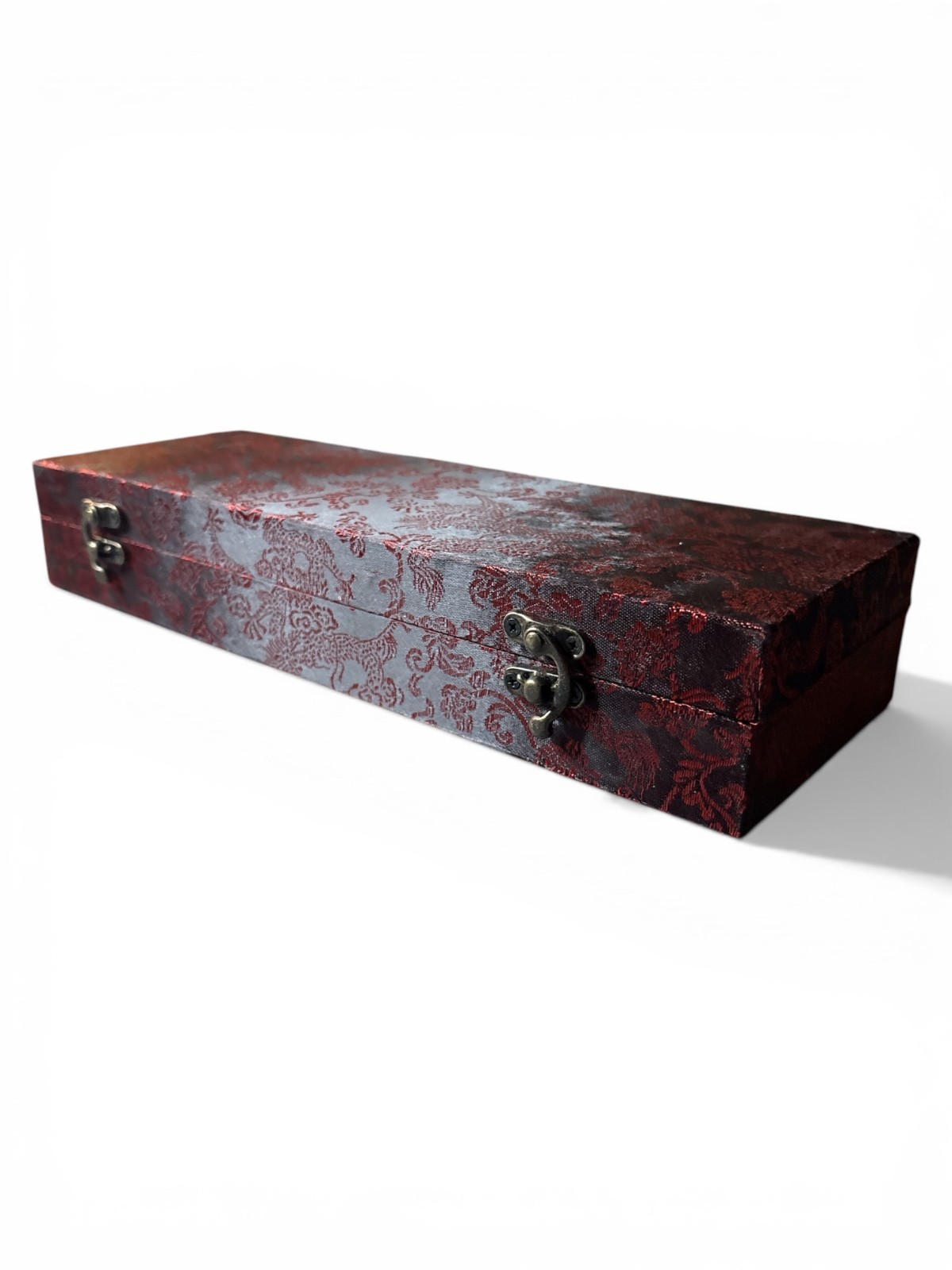 Handmade Asian-style red and black decorative keepsake box