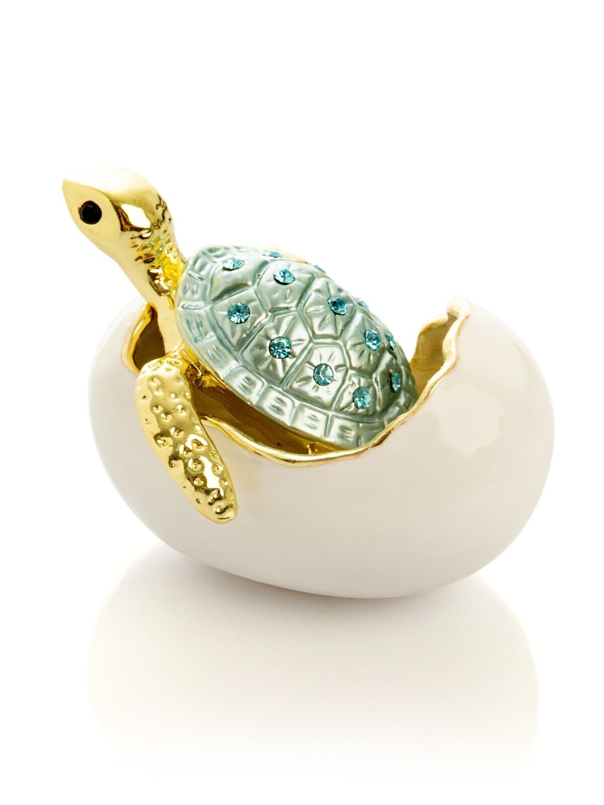Keren Kopal A Turtle hatches  Trinket box  Decorated with Austrian Crystals