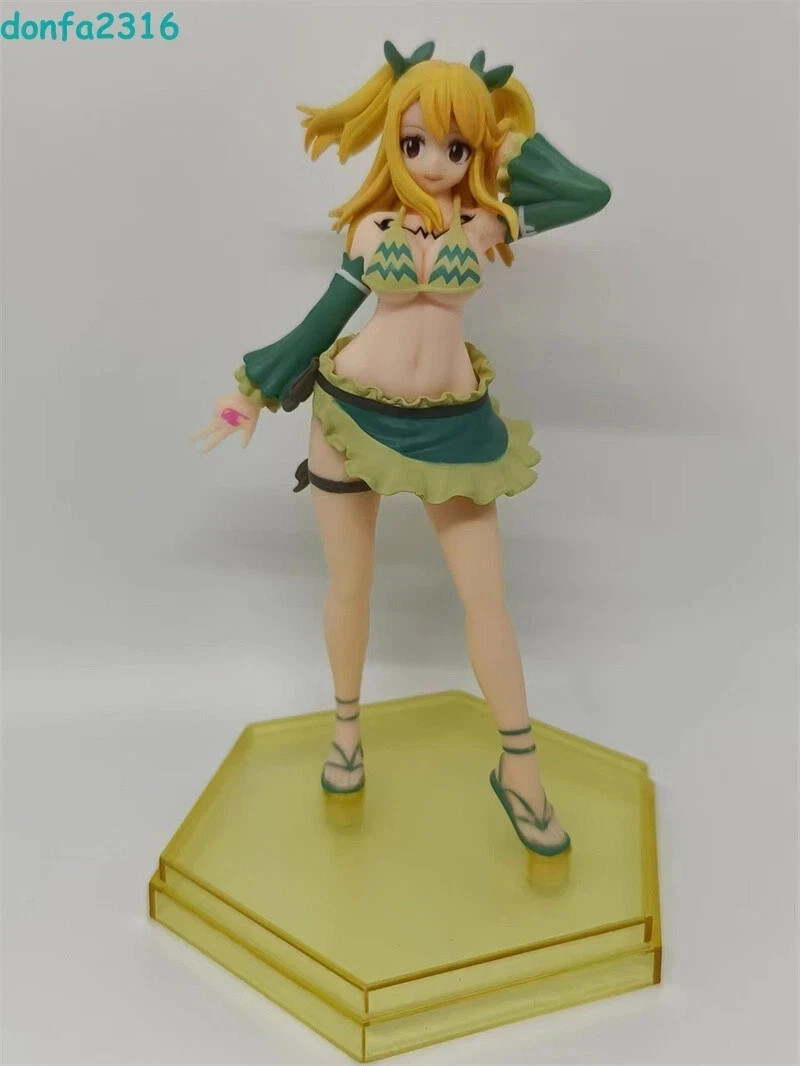 Anime Fairy Tail Lucy PVC Figure Statue Heartfilia Aquarius Ver. 17cm Gift Model