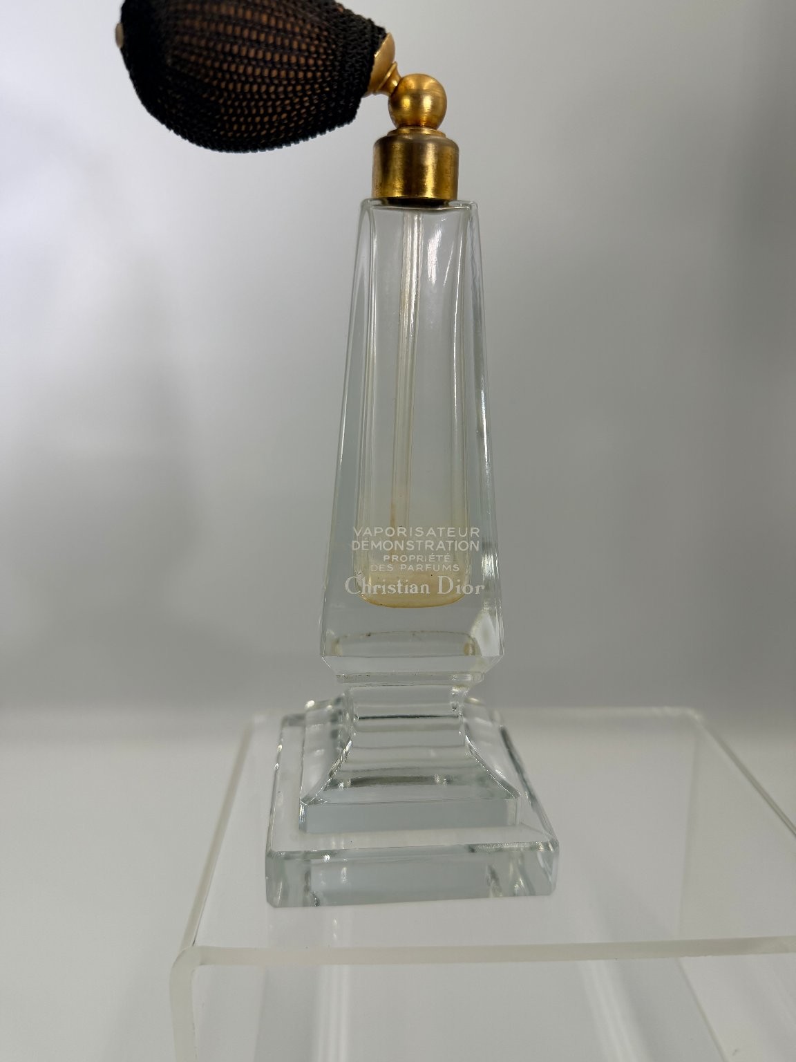Vintage Christian Dior Diorissimo Perfume Demonstration Atomizer Display Bottle Vintage Christian Dior Diorissimo Perfume Demonstration Atomizer Display Bottle