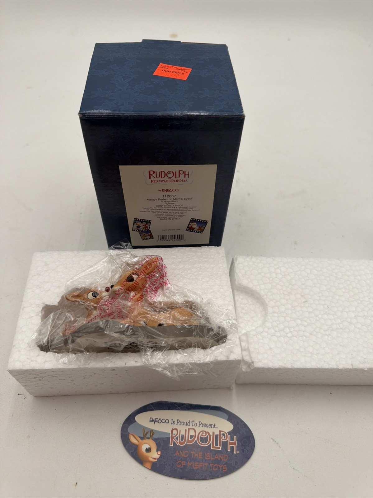 Enesco Rudolph Mom Always Perfect In Mom's Eyes With Box #112067 Rare