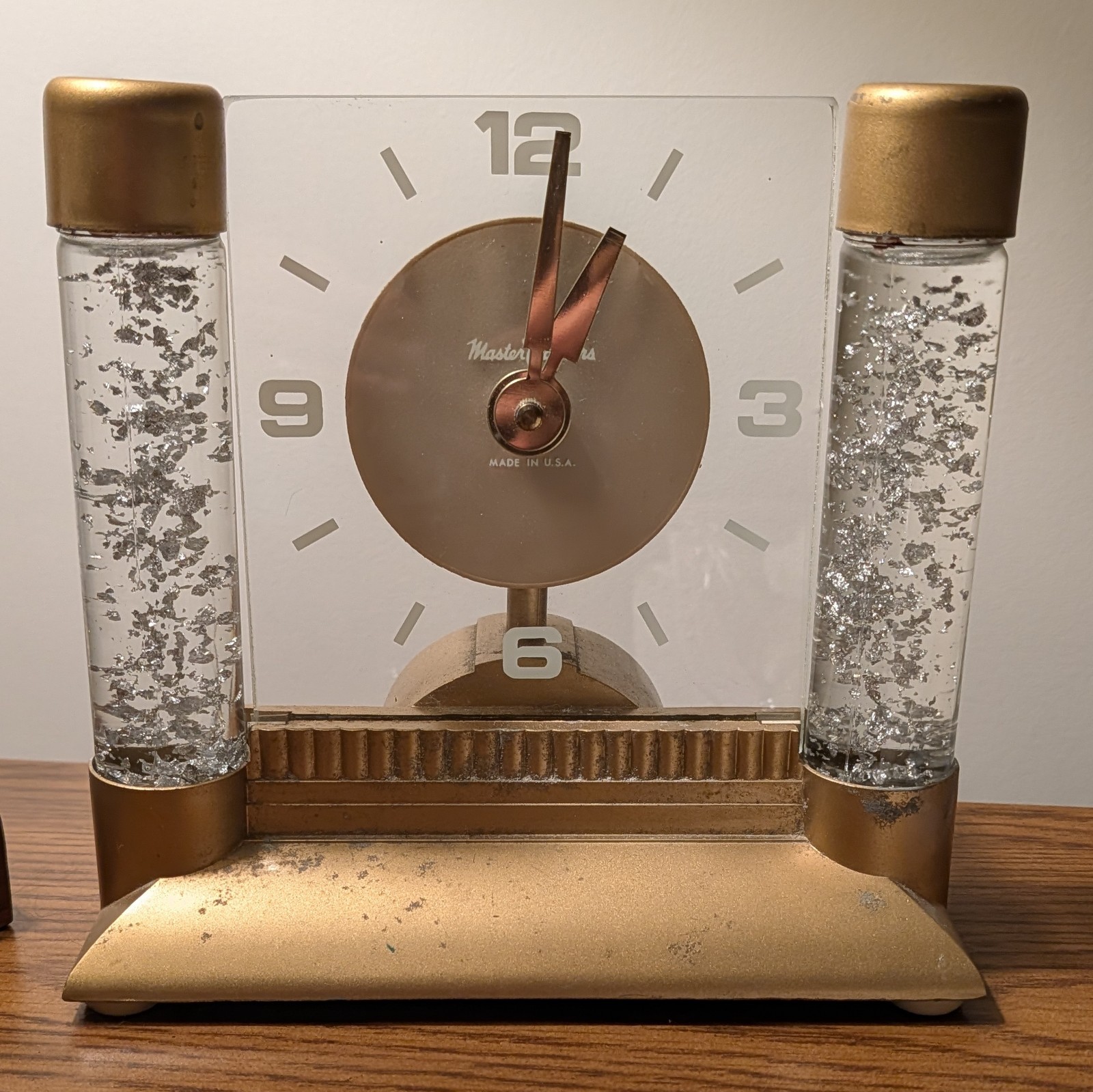 1950s MCM Mastercrafters Action Starlight Clock Atomic Vintage Lava