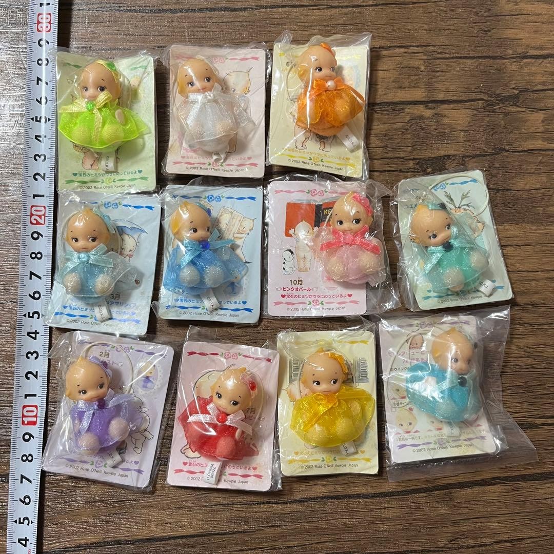 Rose O'Neill Kewpie Birth Month Mascot Set 11 2002 Collectible 15+