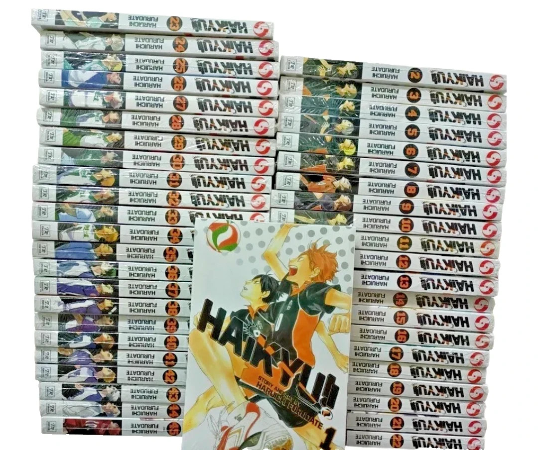Haikyuu Manga Vol. 1-45 Complete Collection English Comic Book Set FAST SHIP