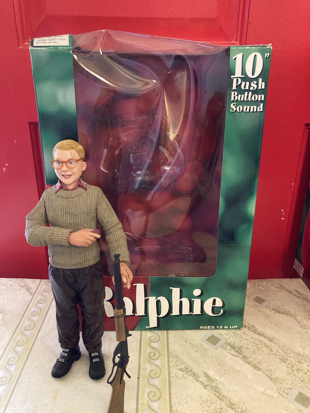 A Christmas Story 10” Articulated/Talking Ralphie Figure In Box WORKS READ