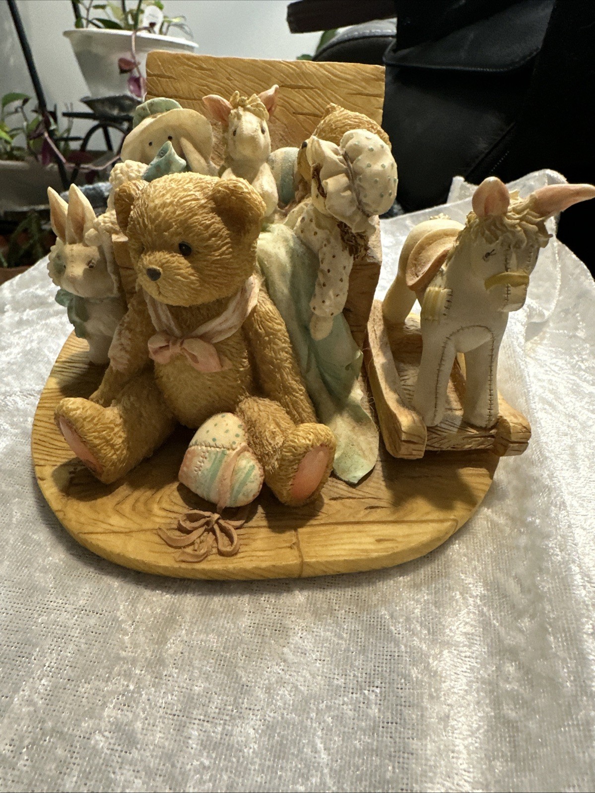 Cherished Teddies 1993 My Favorite Things Music Box Figurine \
