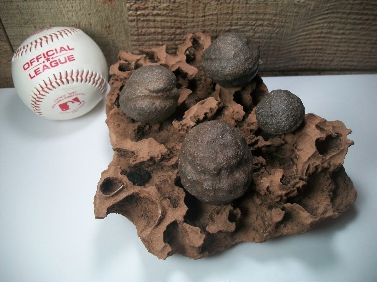Natural MOQUI MARBLES on eroded NAVAJO SANDSTONE Display Piece Natural MOQUI MARBLES on eroded NAVAJO SANDSTONE Display Piece