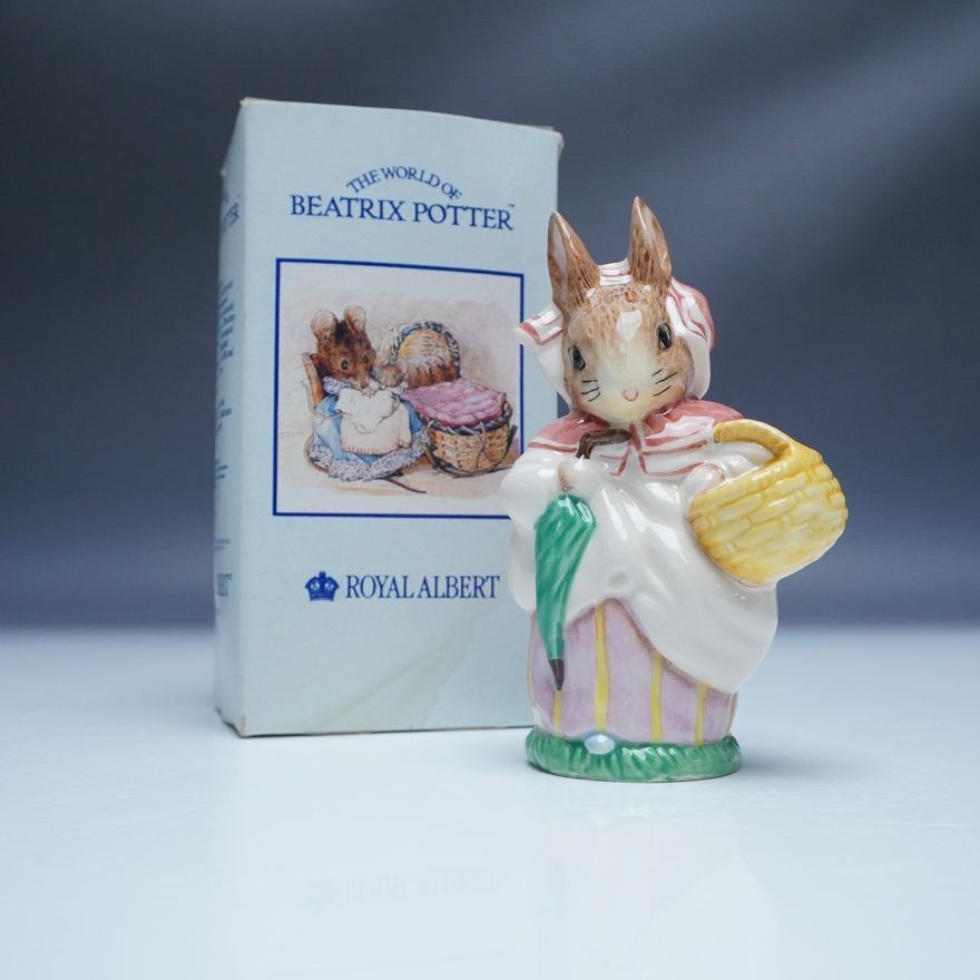 Royal Albert Beatrix Potter Mrs Rabbit Made England 1989 -original box