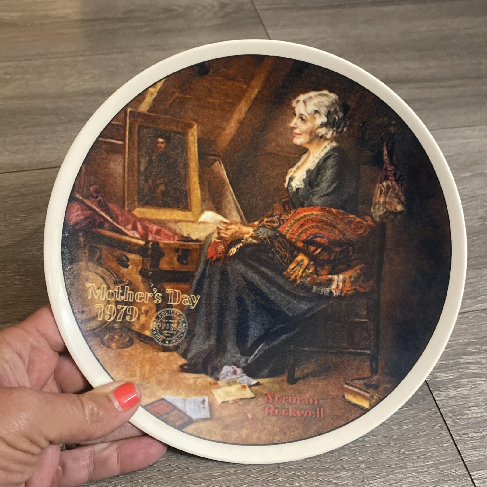 Knowles Mother's Day 1979 Reflections by Norman Rockwell Fine China LE