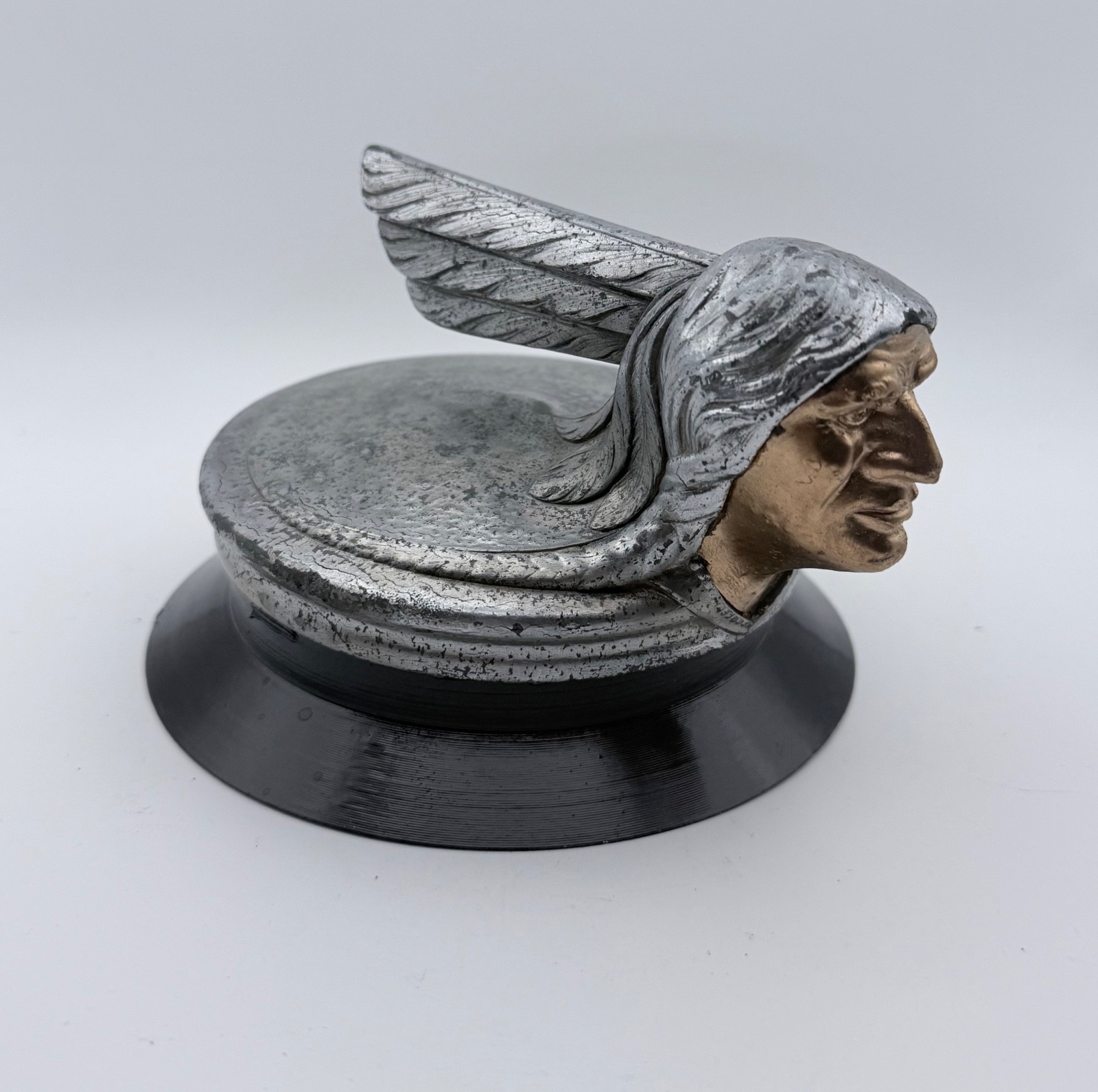 1928–1929 Pontiac Indian Chief Radiator Cap & Hood Ornament – Vintage Original-